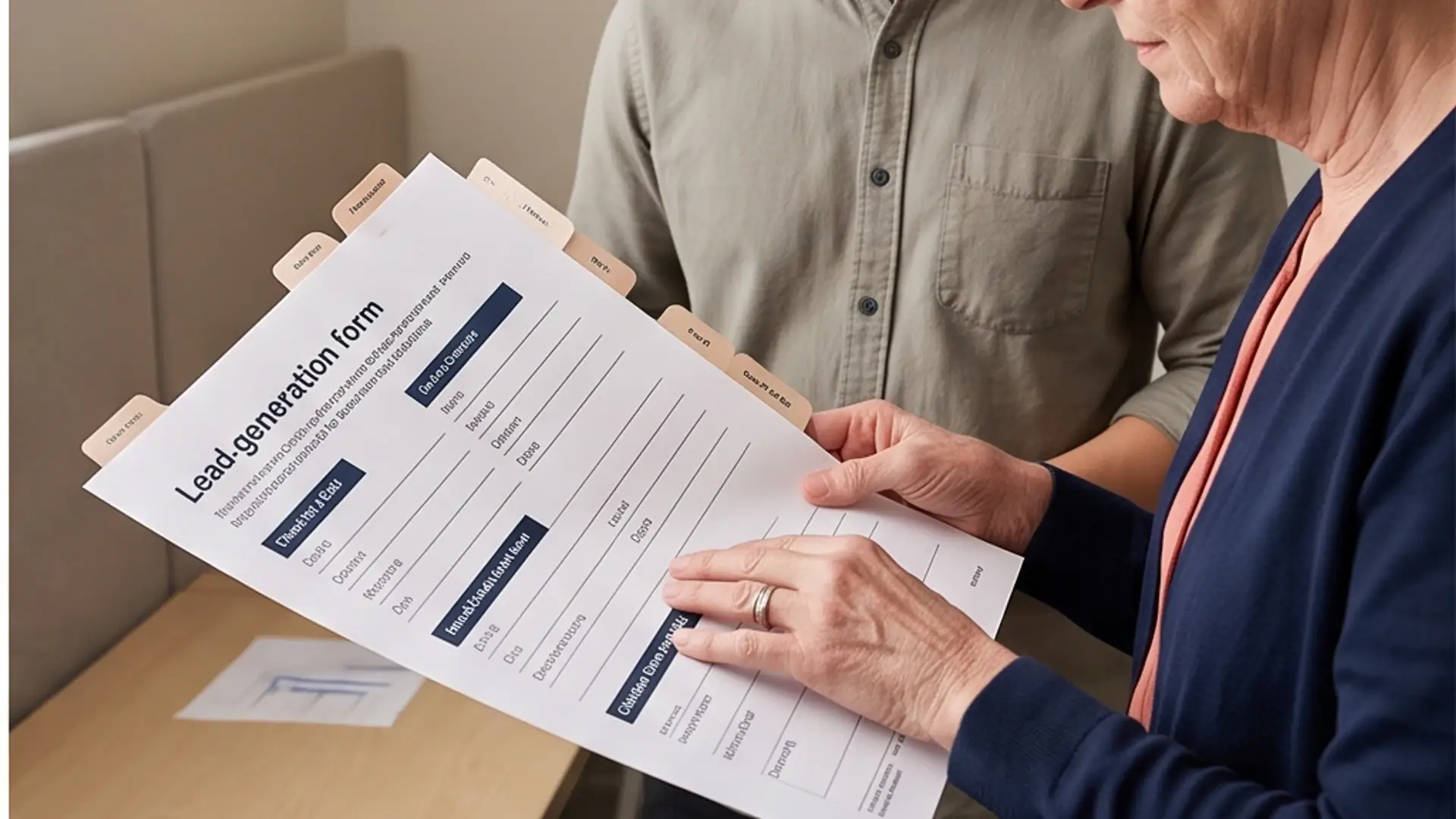 Product team reviewing a lead form and its error states