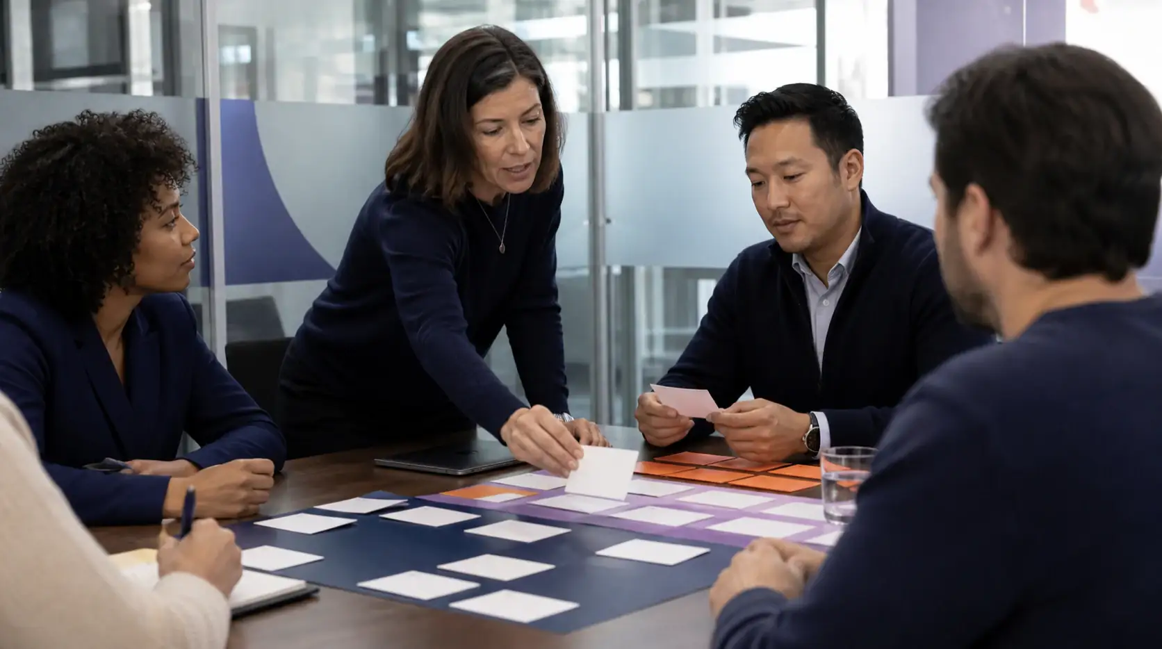 Privacy and lifecycle marketing team sorting audience signals during a governance workshop