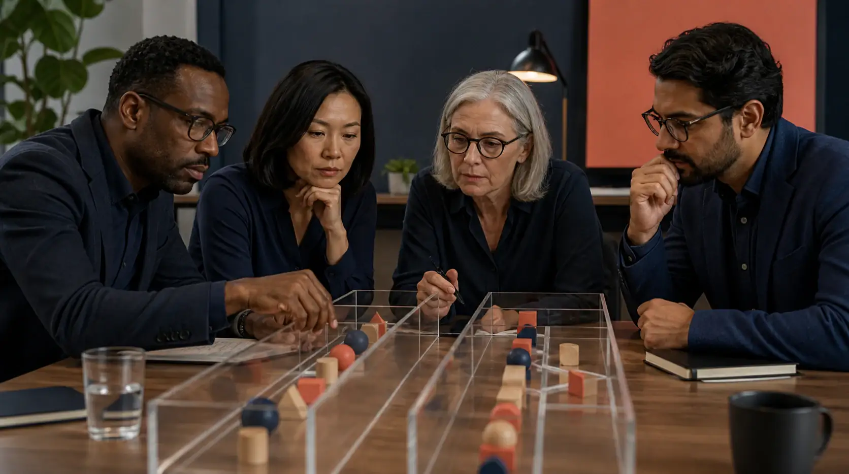 Independent review panel examining two anonymized inquiry paths through clear channels