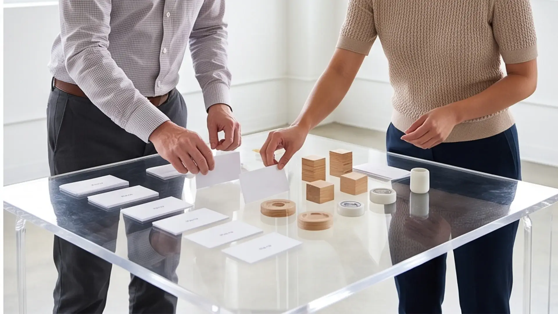 Consulting team defining service scope, pricing drivers, and proposal assumptions