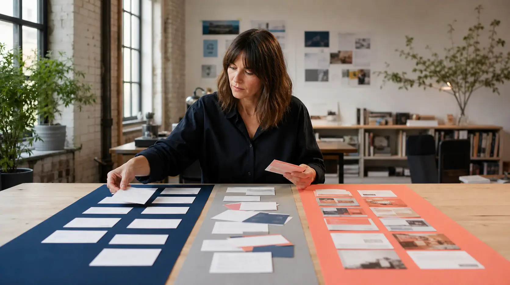 Communications editor separating essential service notices from optional promotion